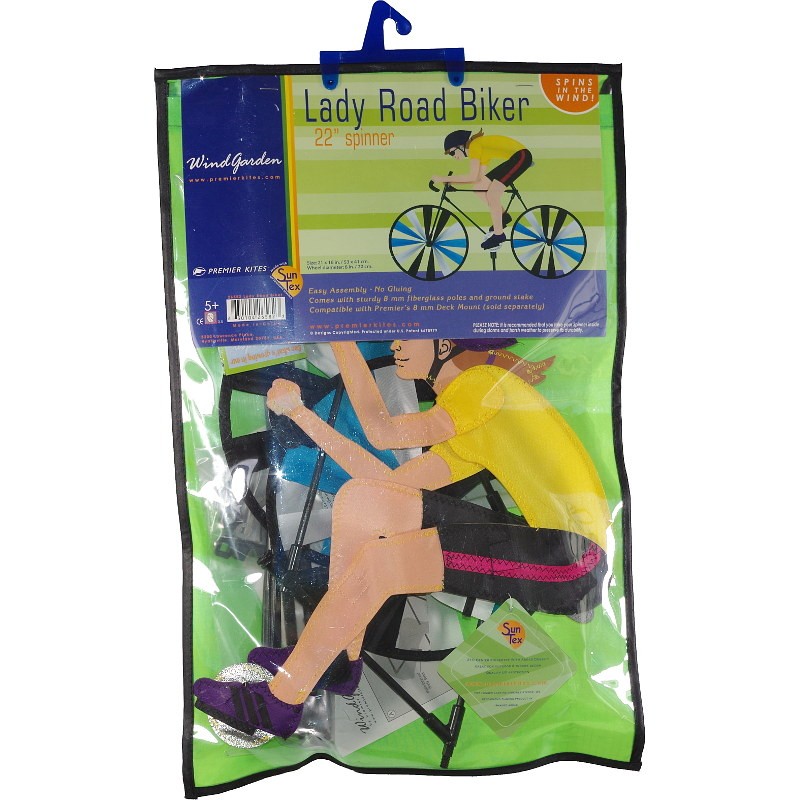 22 in. Road Bike Spinner - Woman 1555 – Premier Kites & Designs