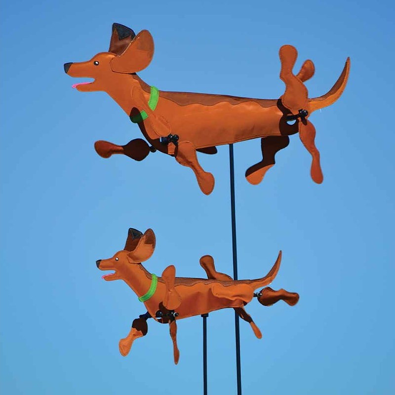 Moulin à vent teckel 51 cm, girouettes et moulins par Premier Kites sur