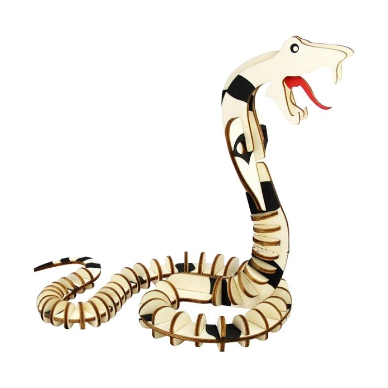 Maquette en bois serpent cobra