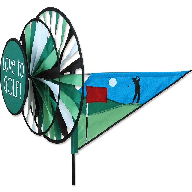 Moulin à vent triple Premier Kites Triple Spinner Love To Golf