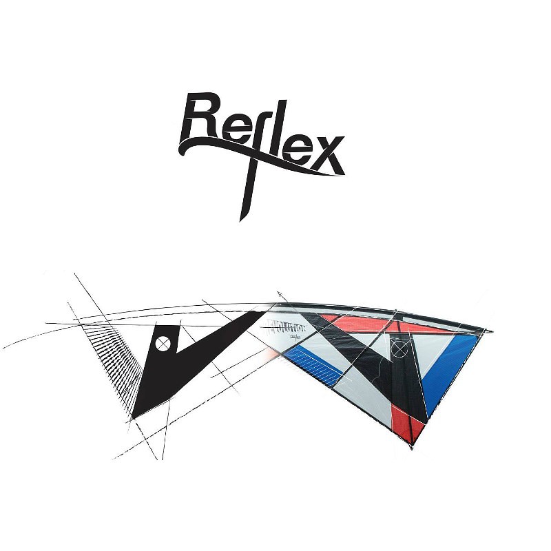 Cerf-Volant 4 Lignes Revolution Reflex XX | Pilotage Facile, Auto-pilot, Rouge Et Noir, Pour Débutants Et Experts