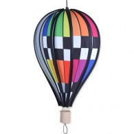 Montgolfière Premier Kites Hot Air Balloon Checkered Rainbow 18" / 45 cm