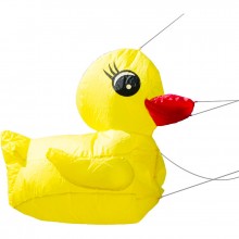 Sculpture souple Colours in Motion Quietscheente 75 canard jaune