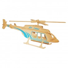 Maquette en bois hélicoptère