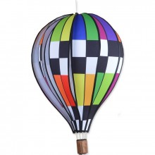 Montgolfière Premier Kites Hot Air Balloon Checkered Rainbow 22" / 55 cm