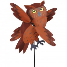 Moulin à vent Premier Kites Whirligig Brown Owl 23 hibou 61 cm