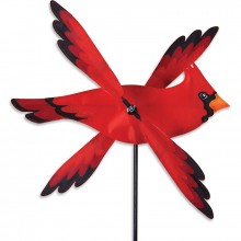 Moulin à vent Premier Kites Whirligig Cardinal 17 oiseau cardinal 43 cm