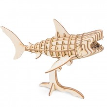 Puzzle bois 3D Robotime Shark requin