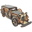 Maquette en bois voiture rétro modèle V8