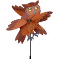 Moulin à vent Premier Kites Whirligig Brown Owl 18 hibou 46 cm